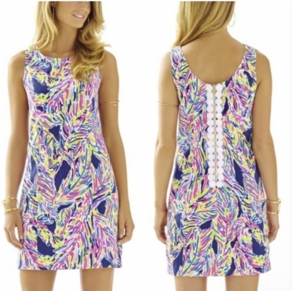 Lilly Pulitzer Cathy Shift Indigo Palm Reader